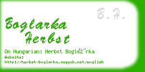 boglarka herbst business card